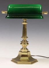 STIFFEL GREEN GLASS & BRASS BA