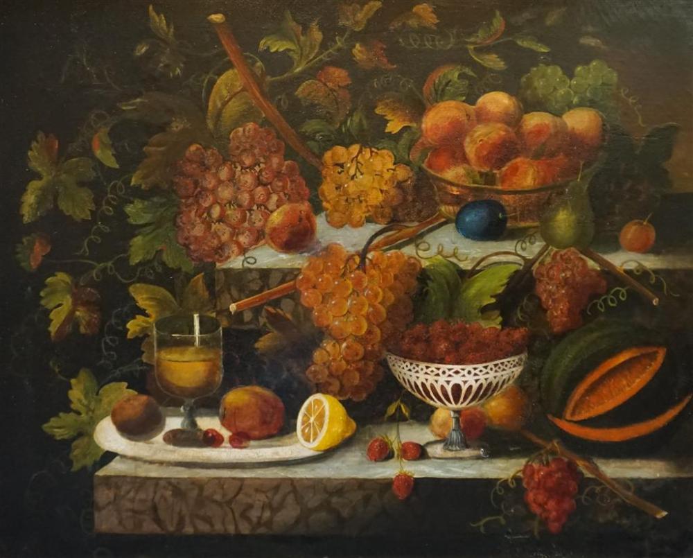 STILL LIFE OF FRUIT, OIL ON