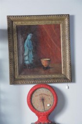 STILL LIFE OIL PAINTING. Signe