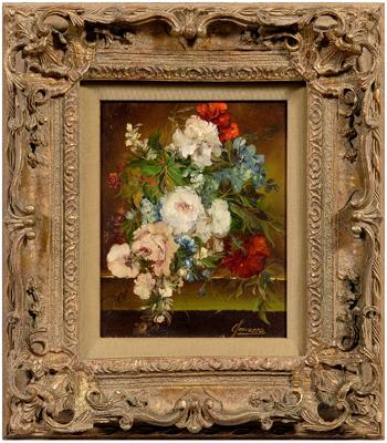 Still life painting signed