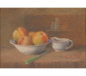 Still life with fruit, acrylic