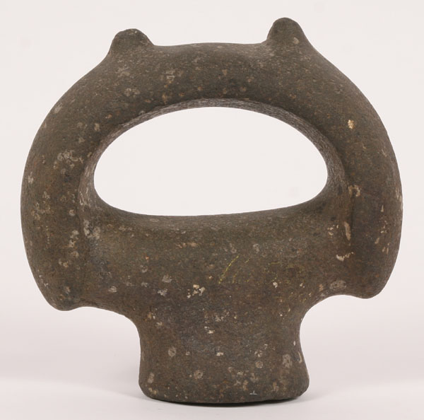 Stirrup pestle; fine example. 6
