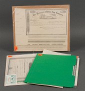 [Stock Certificates] and other
