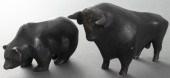 STOCK EXCHANGE BEAR AND BULL B