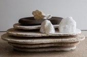STONE AND MINERAL GEODE SCULPT