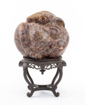 STONE ANIMALIER SCULPTURE ON C