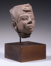 STONE BUST OF AN EGYPTIAN PHAR