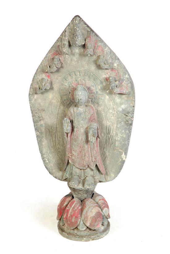STONE CARVED BUDDHA.  Asian  20th