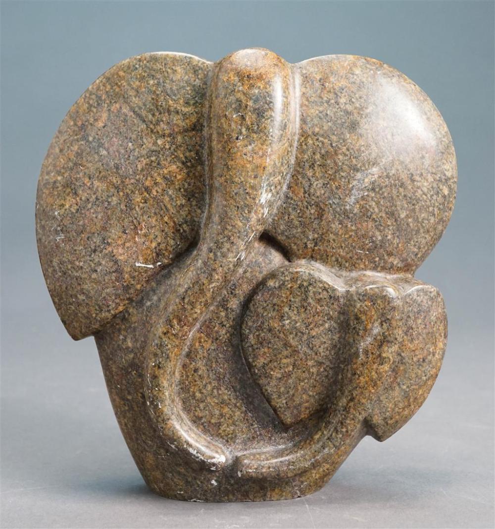 STONE CARVING OF ELEPHANTS, H: 8