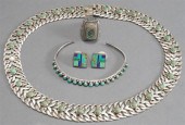 STONE INSET STERLING SILVER JE
