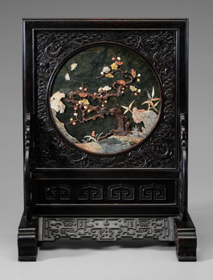 Stone-Inset Table Screen China,