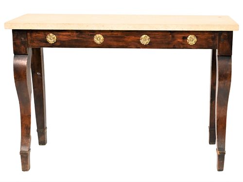 STONE TOP SOFA TABLEStone Top