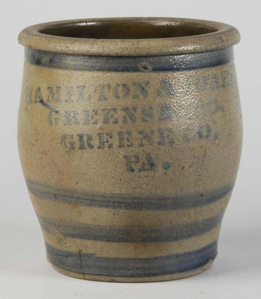 Stoneware 2 Quart Hamilton &