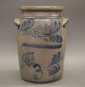 STONEWARE BUTTER CHURN, 3-GALL
