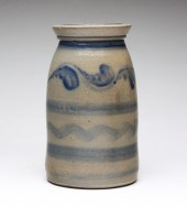 STONEWARE CANNING JAR WITH FRE