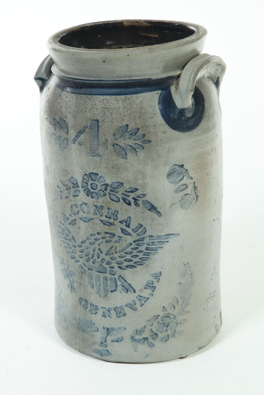 STONEWARE CHURN.  American  3rd