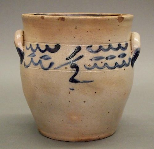 STONEWARE CROCK, 1/2-GALLONA