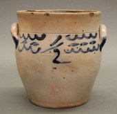 STONEWARE CROCK, 1/2-GALLONA c