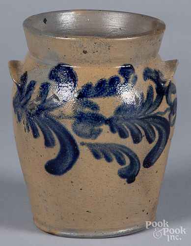 STONEWARE CROCK, 19TH C.Stoneware