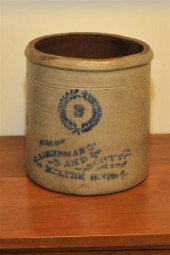 STONEWARE CROCK. Alderman & Sc