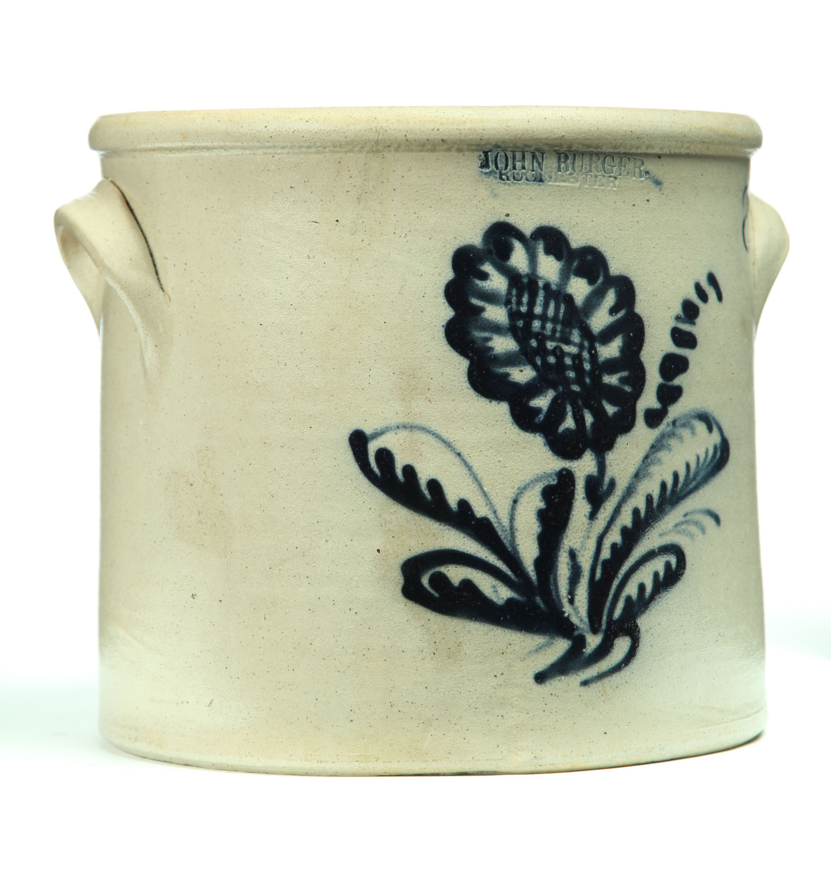 STONEWARE CROCK.  American  1860.