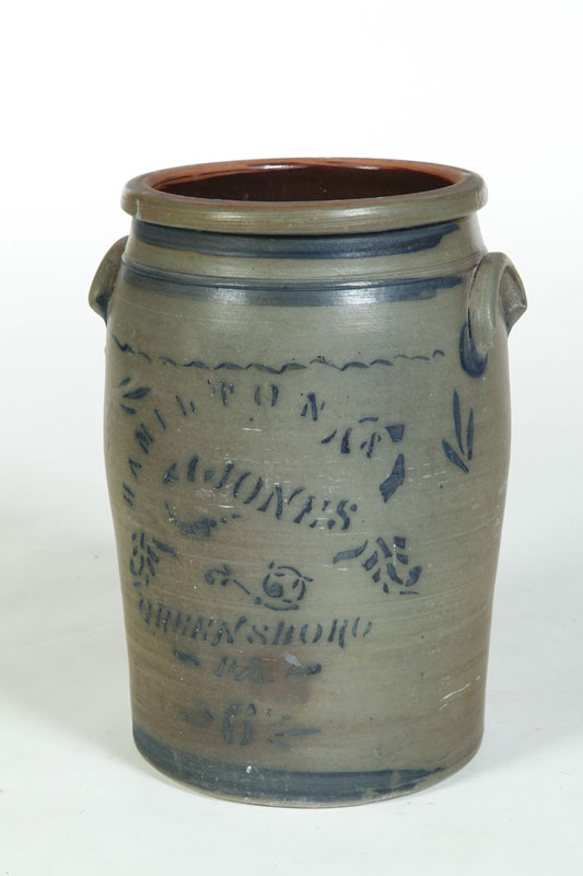 STONEWARE CROCK.  American  2nd