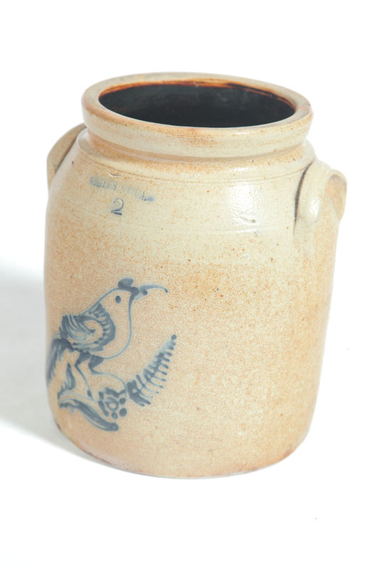 STONEWARE CROCK.  American  2nd
