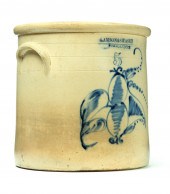 STONEWARE CROCK.  American  2n