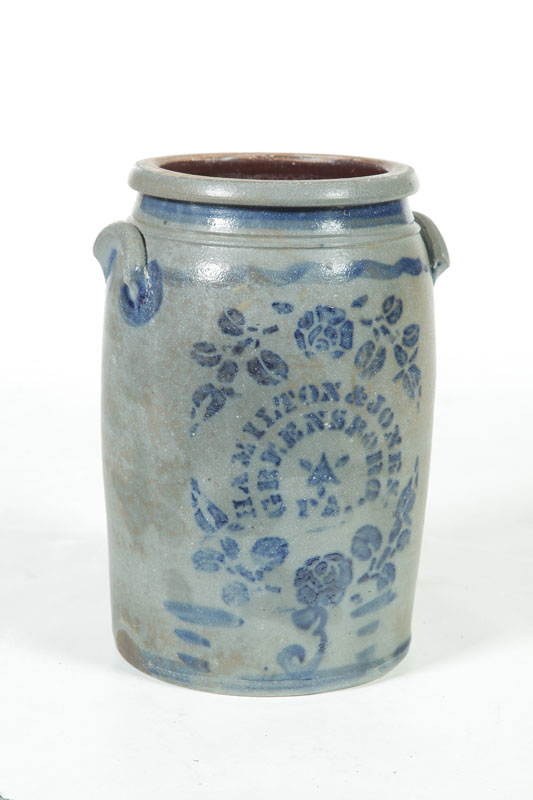 STONEWARE CROCK.  American  2nd
