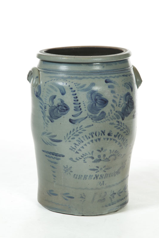 STONEWARE CROCK.  American  2nd