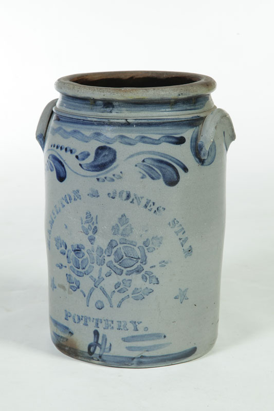 STONEWARE CROCK.  American  2nd