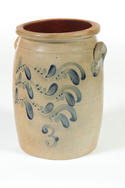STONEWARE CROCK.  American  2nd
