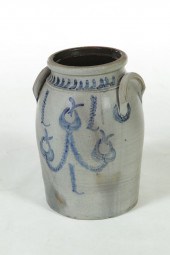 STONEWARE CROCK.  American  2n