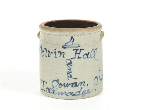 STONEWARE CROCK.  American  3rd