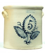STONEWARE CROCK.  American  ca