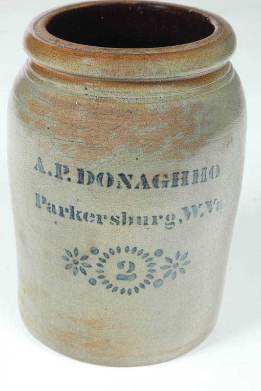 STONEWARE CROCK.  American  last