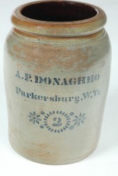 STONEWARE CROCK.  American  la