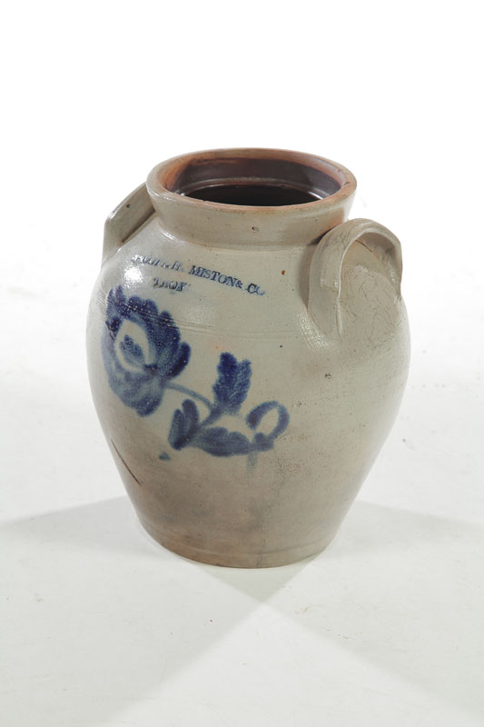 ***STONEWARE CROCK.  American 