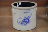 STONEWARE CROCK.  Massachusett