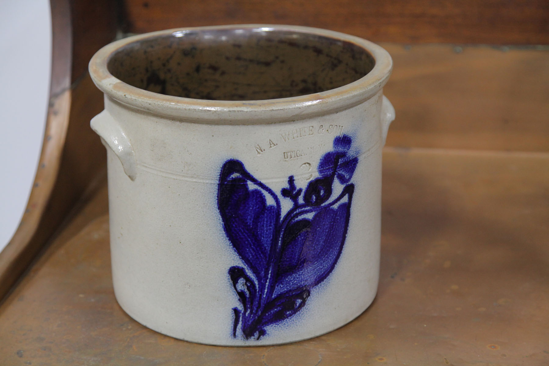 STONEWARE CROCK.  New York  late