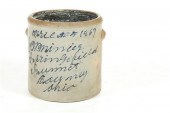 STONEWARE CROCK.  Ohio  2nd qu