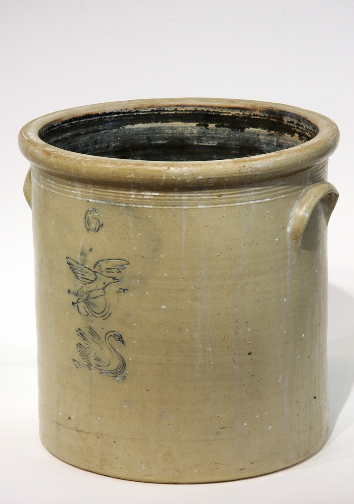 STONEWARE CROCK - Six Gallon
