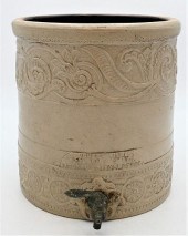 STONEWARE CROCK SPIGOT WITH PI