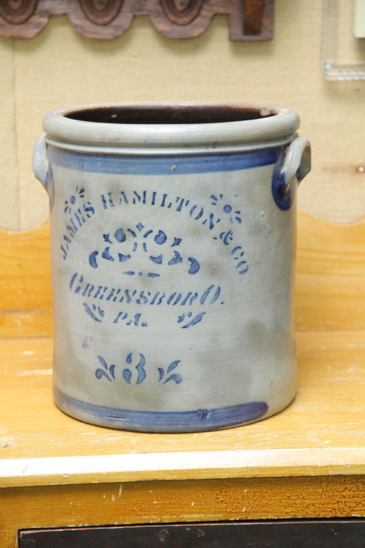 STONEWARE CROCK. Three gallon crock
