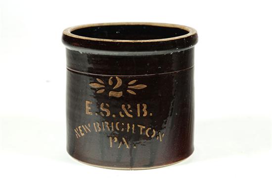 STONEWARE CROCK.  Western