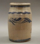 STONEWARE CROCKA mid 19th cent