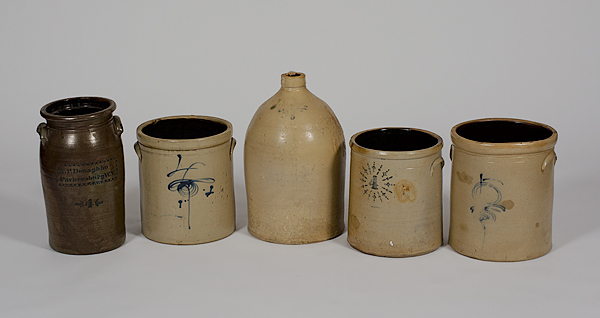 Stoneware Crocks American. An