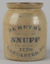 Stoneware F.H. Cowden Demuth's