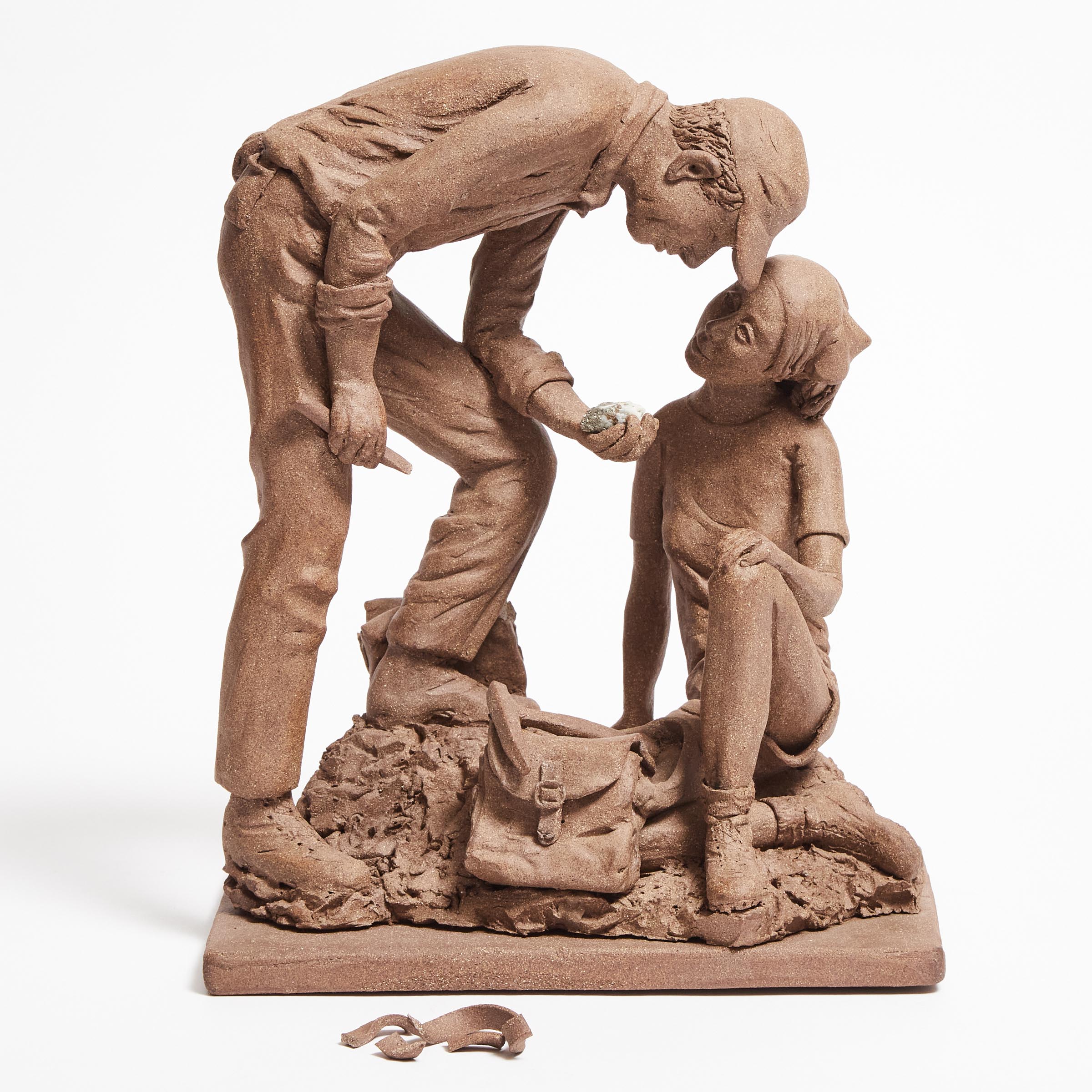 Stoneware Figural Group of