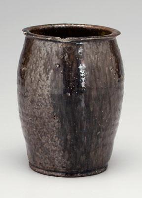 Stoneware jar, slightly ovoid